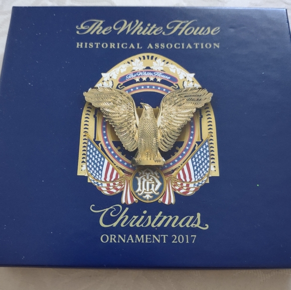 24k gold plated The White House Historical Association Christmas ornament
